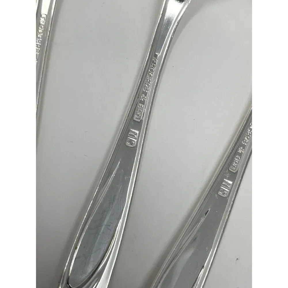 International Rogers EXQUISITE Silverplate 1957 Salad Forks 6 1/8” Set Of 4